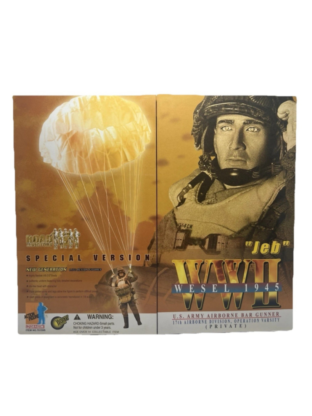 Dragon 1/6 Action Figure Special Version WWII Jeb U.S. Airborne. NEW!